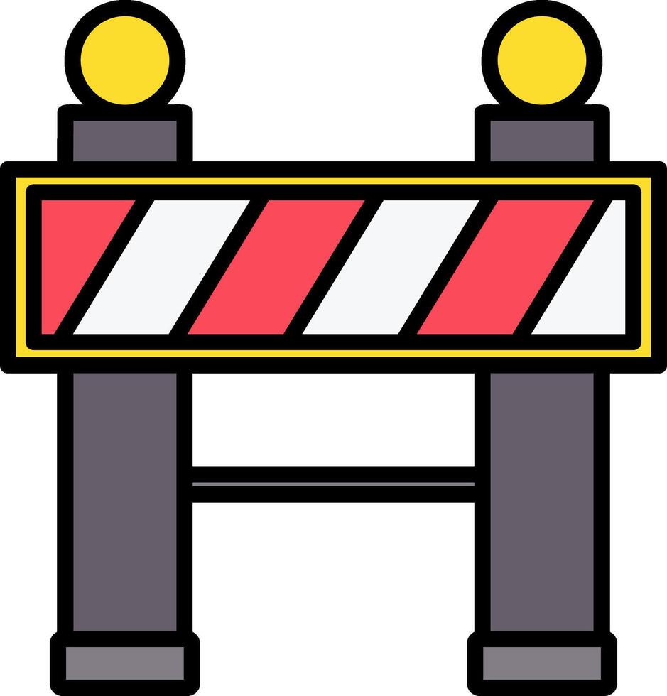 Barrier Icon Design Symbol vector