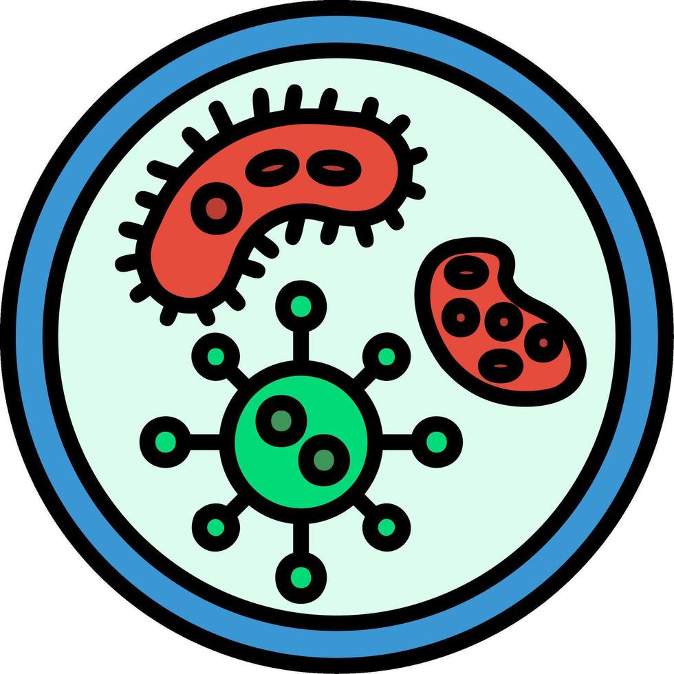 Bacteria Icon Design Symbol vector
