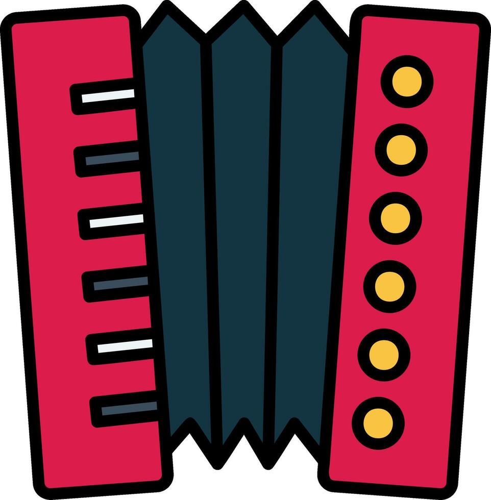 Accordion Icon Design Symbol vector