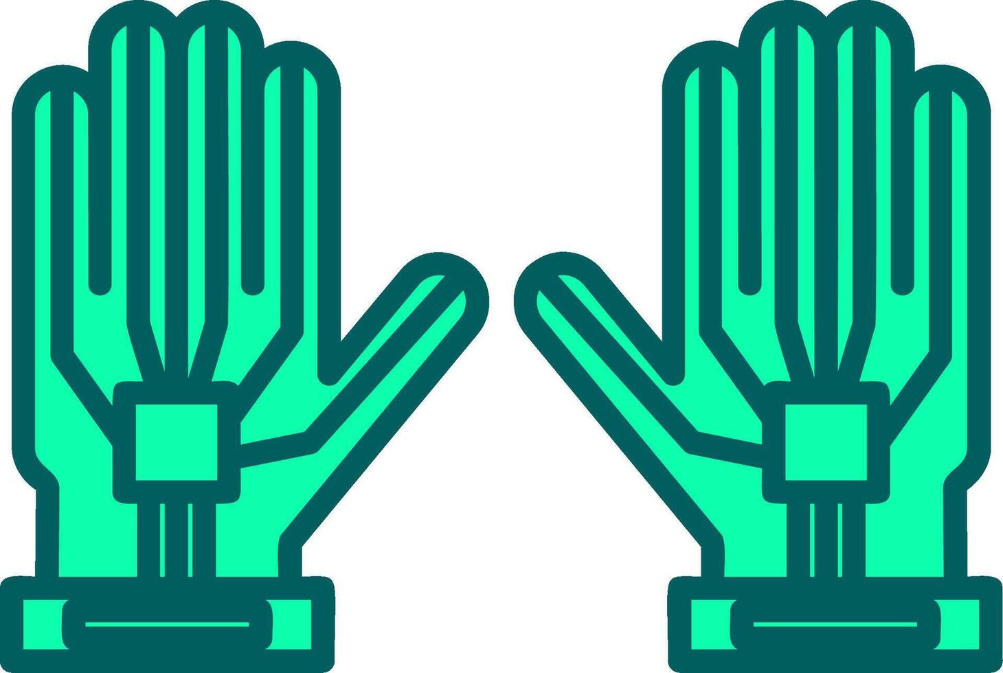 Wired Gloves Icon Design Symbol vector