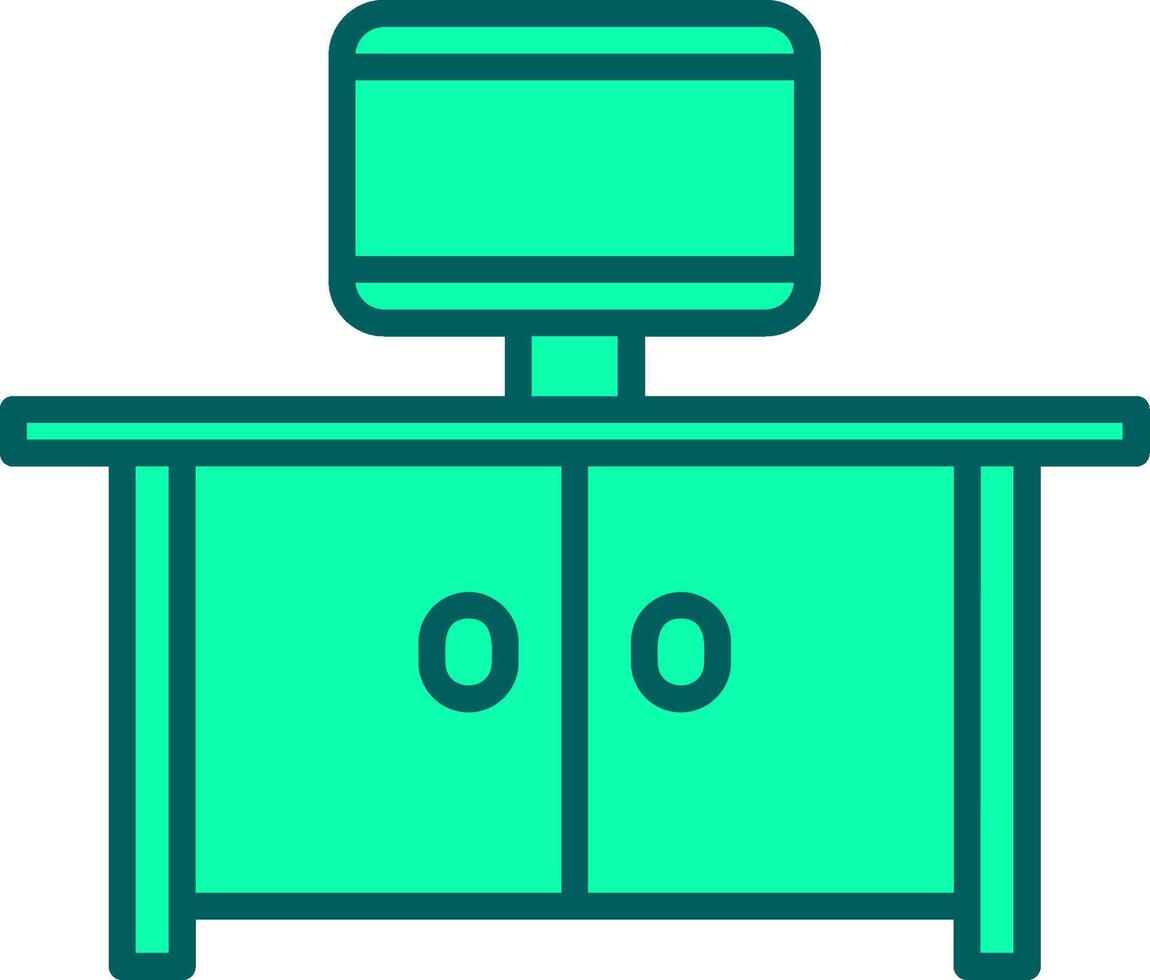 Tv Table Icon Design Symbol vector