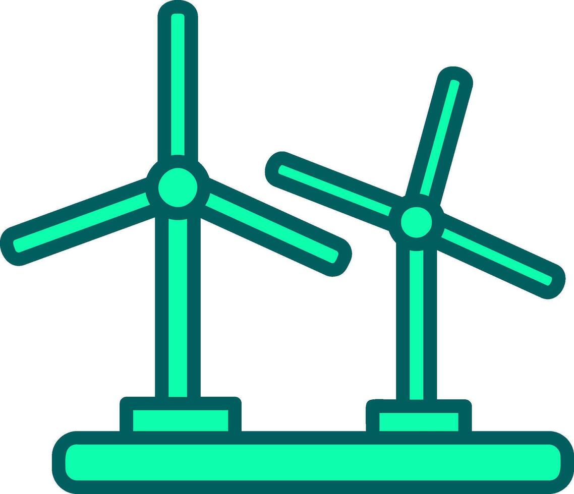 Wind Turbine Icon Design Symbol vector