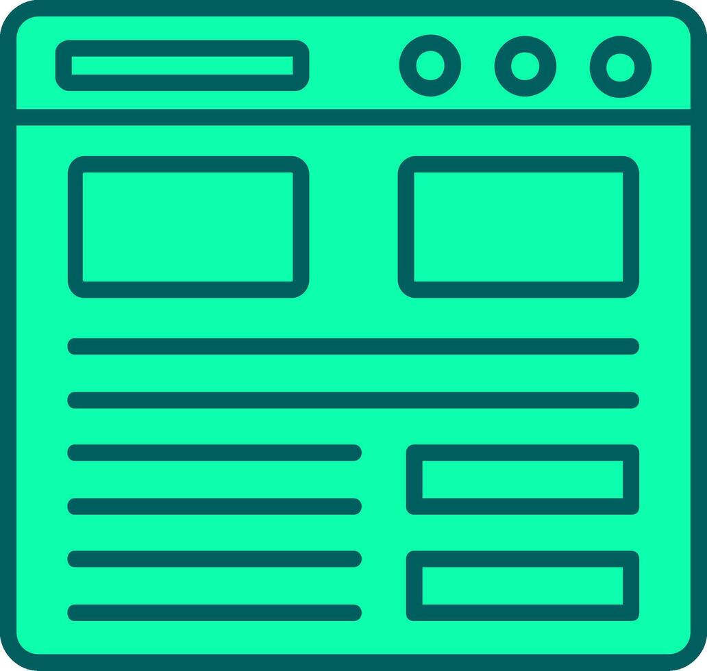 Landing Page Icon Design Symbol vector
