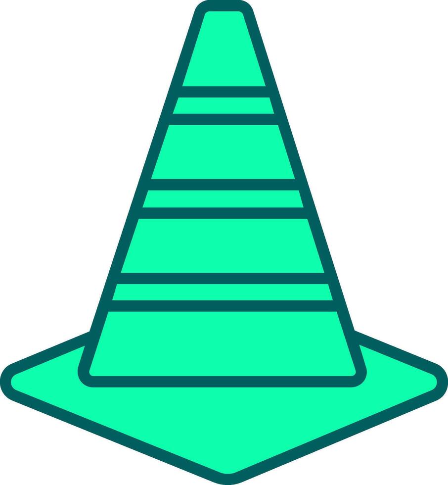 Traffic Cone Icon Design Symbol vector