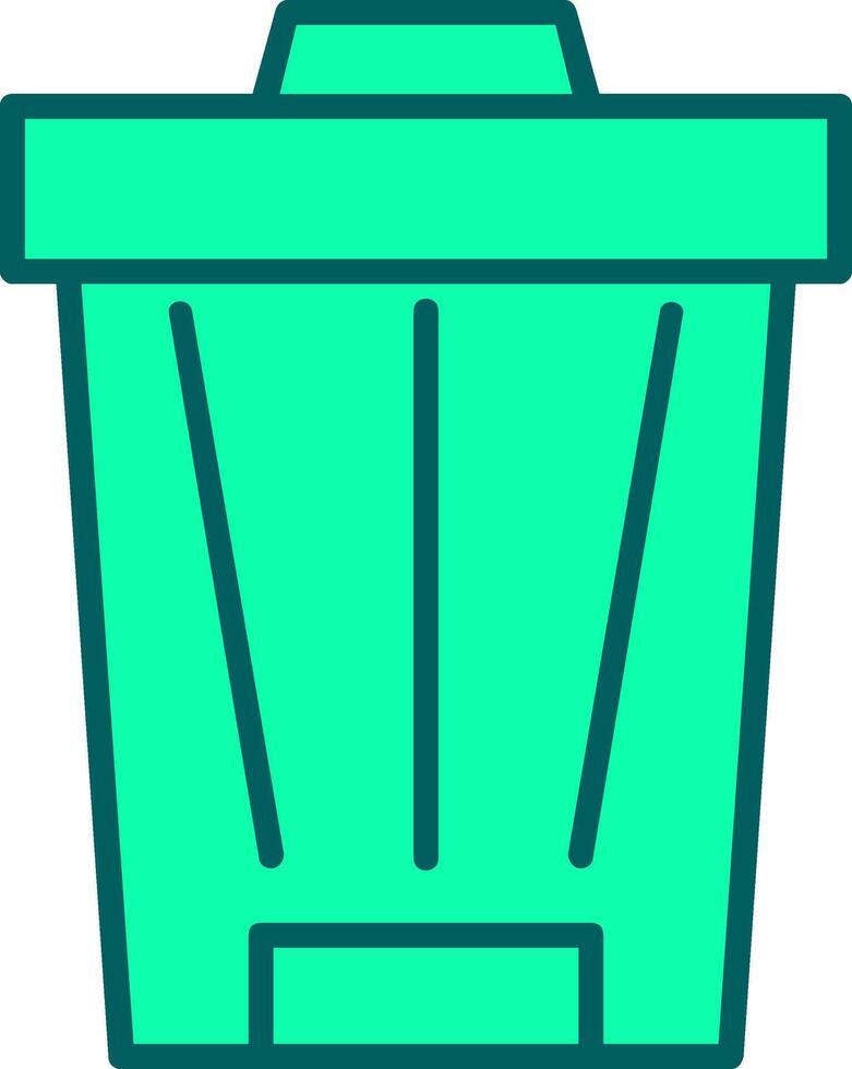 Trash Can Icon Design Symbol vector