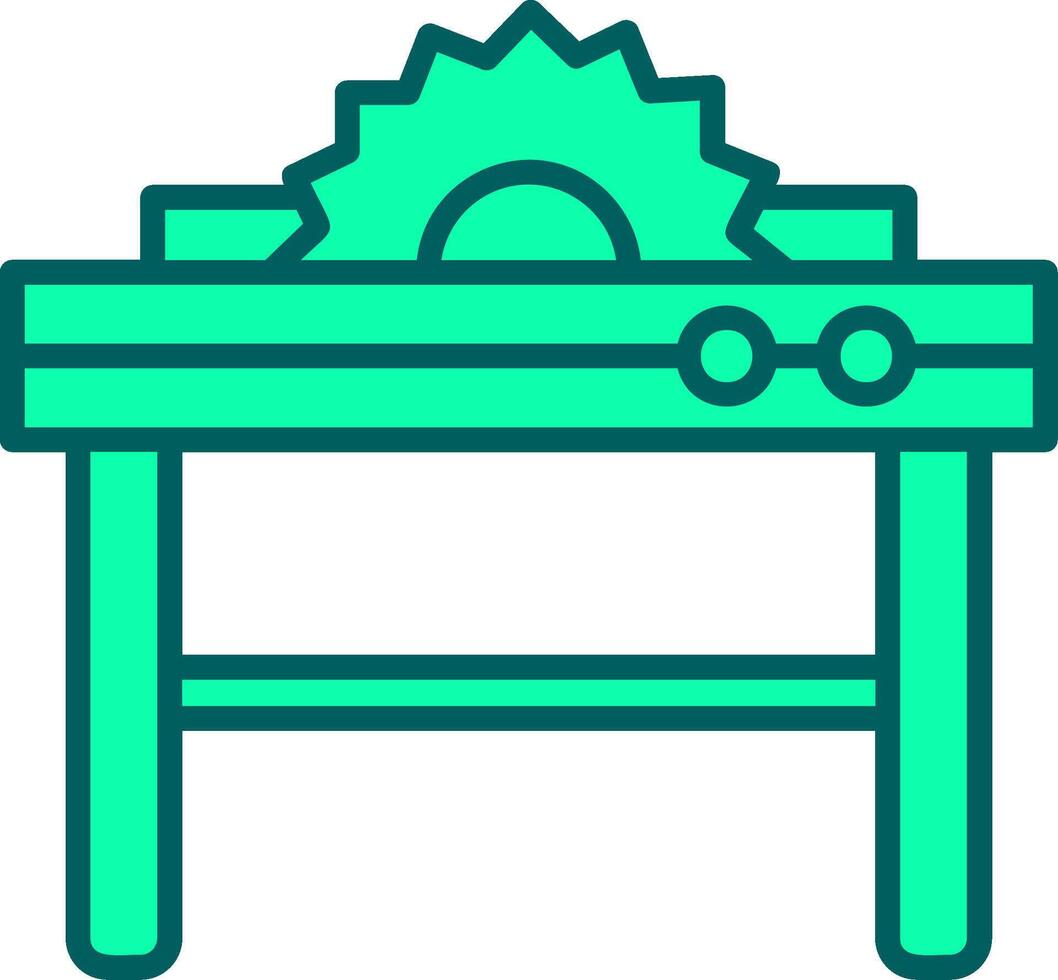Table Saw Icon Design Symbol vector