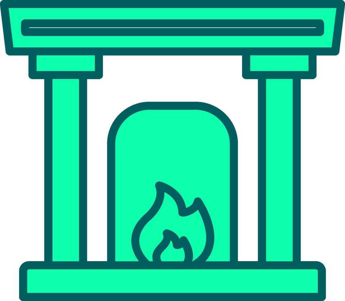 Fireplace Icon Design Symbol vector