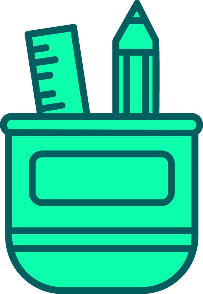 Pencil Case Icon Design Symbol vector