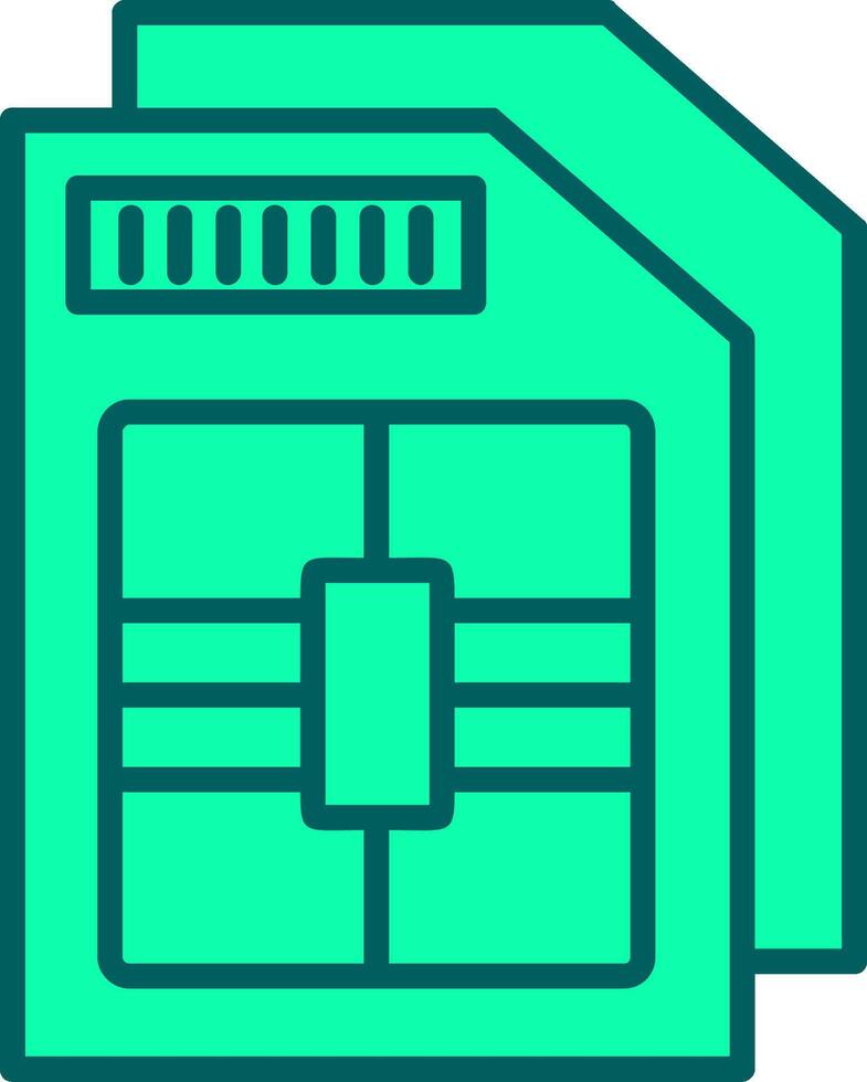 Sim Card Icon Design Symbol vector