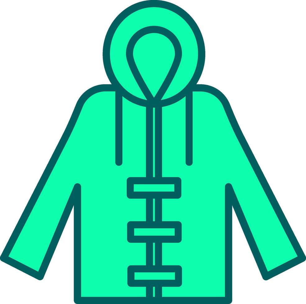 Raincoat Icon Design Symbol vector