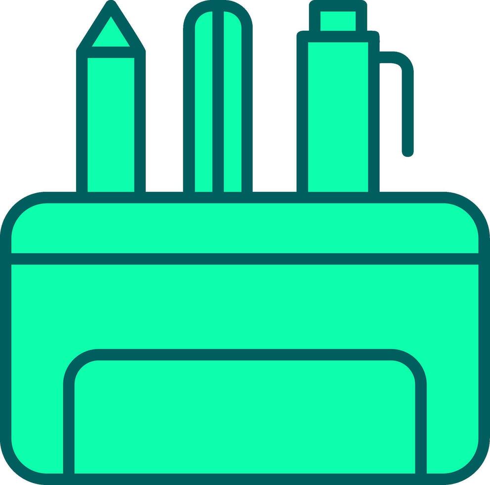 Pencil Case Icon Design Symbol vector