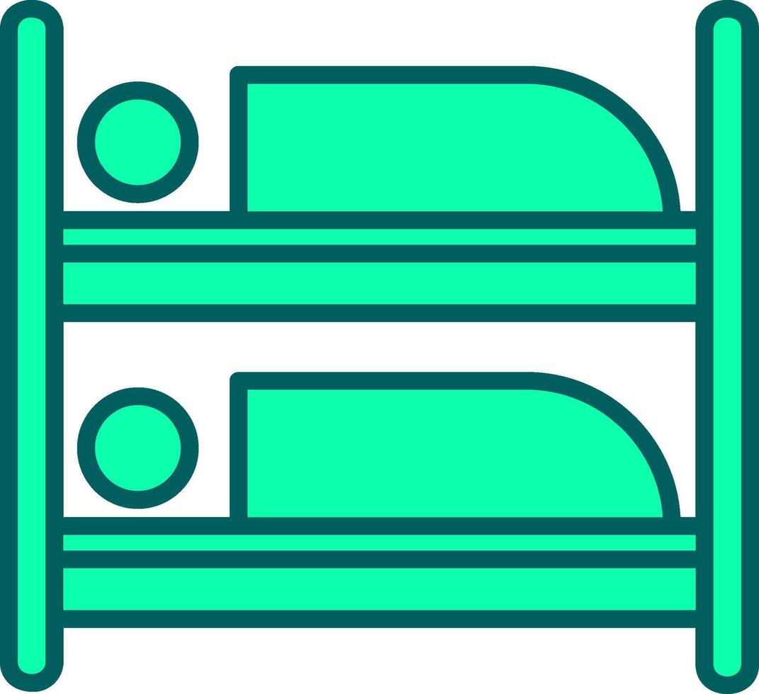 Bunk Bed Icon Design Symbol vector