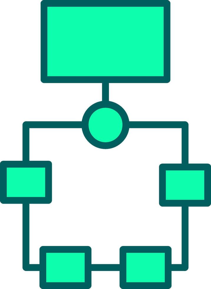 Flowchart Icon Design Symbol vector