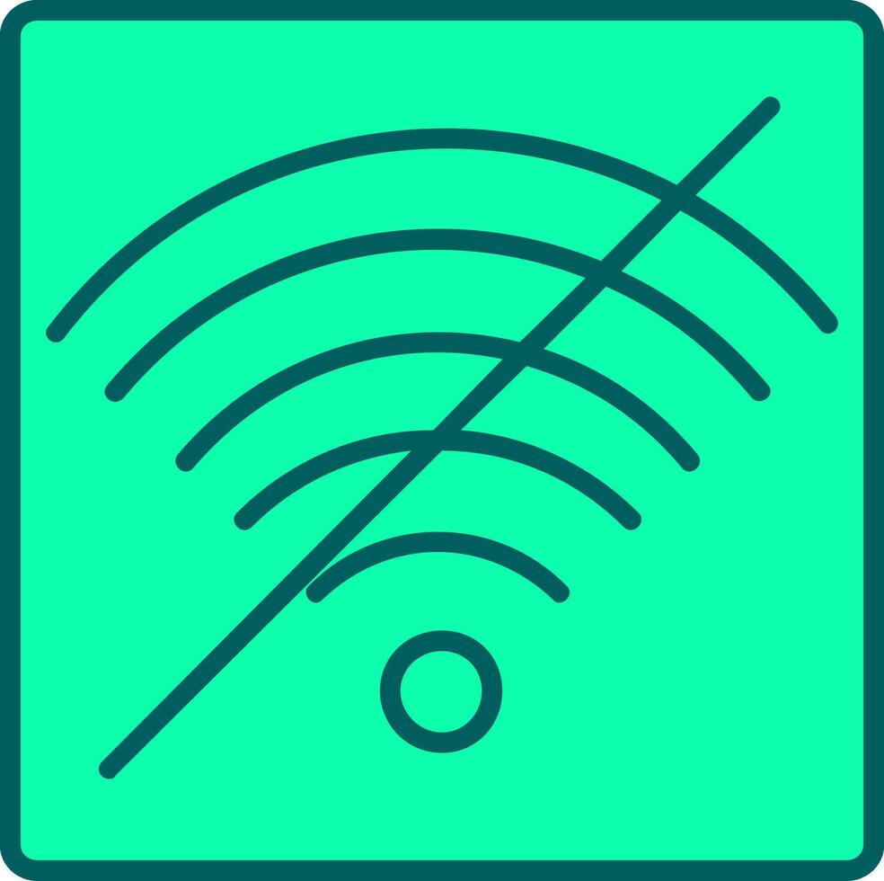 No Wifi Icon Design Symbol vector