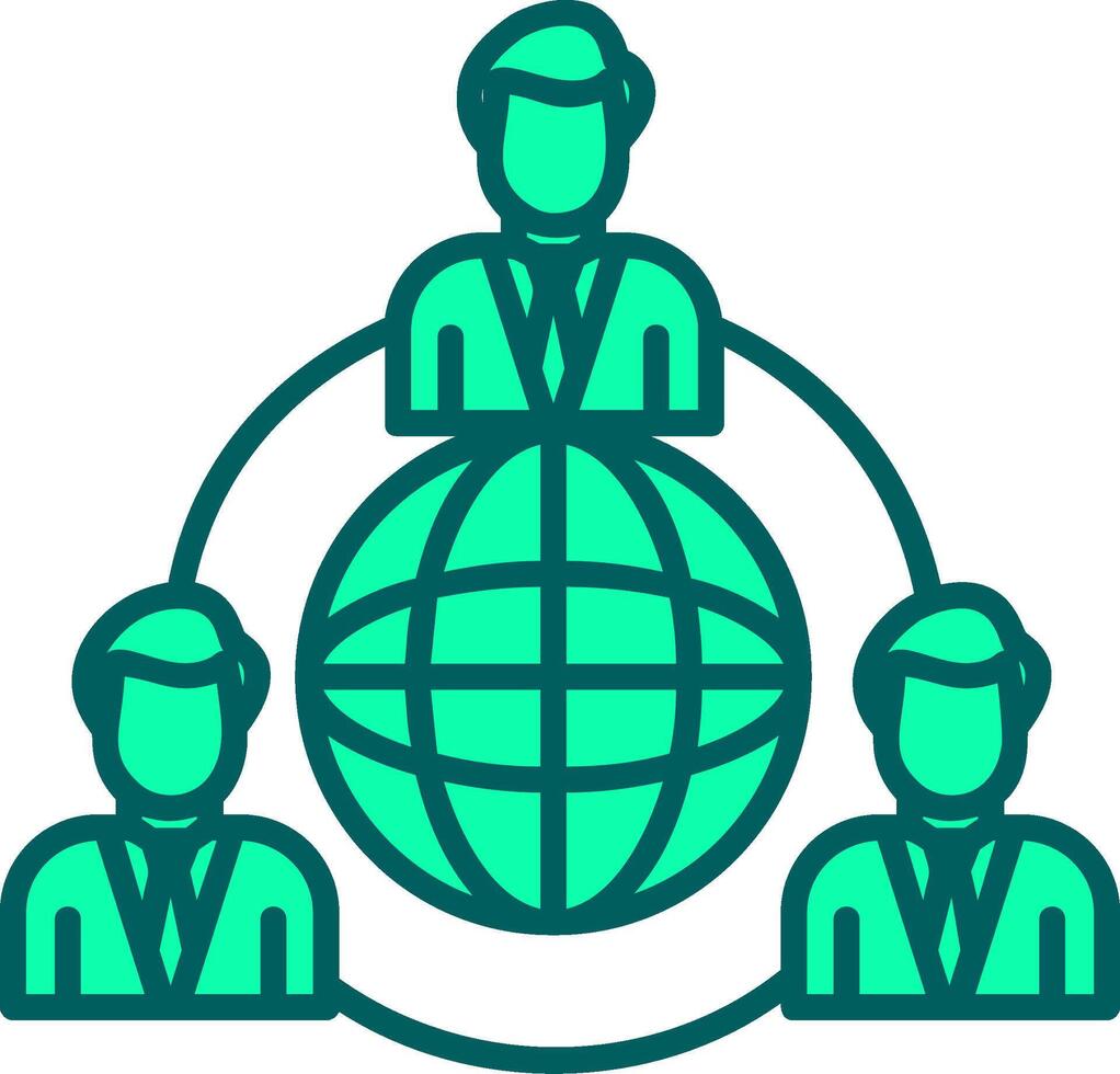 Outsourcing Icon Design Symbol vector