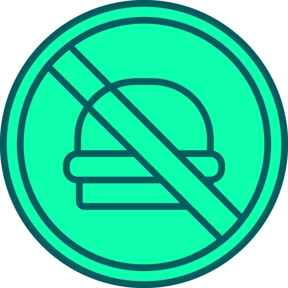 No Fast Food Icon Design Symbol vector