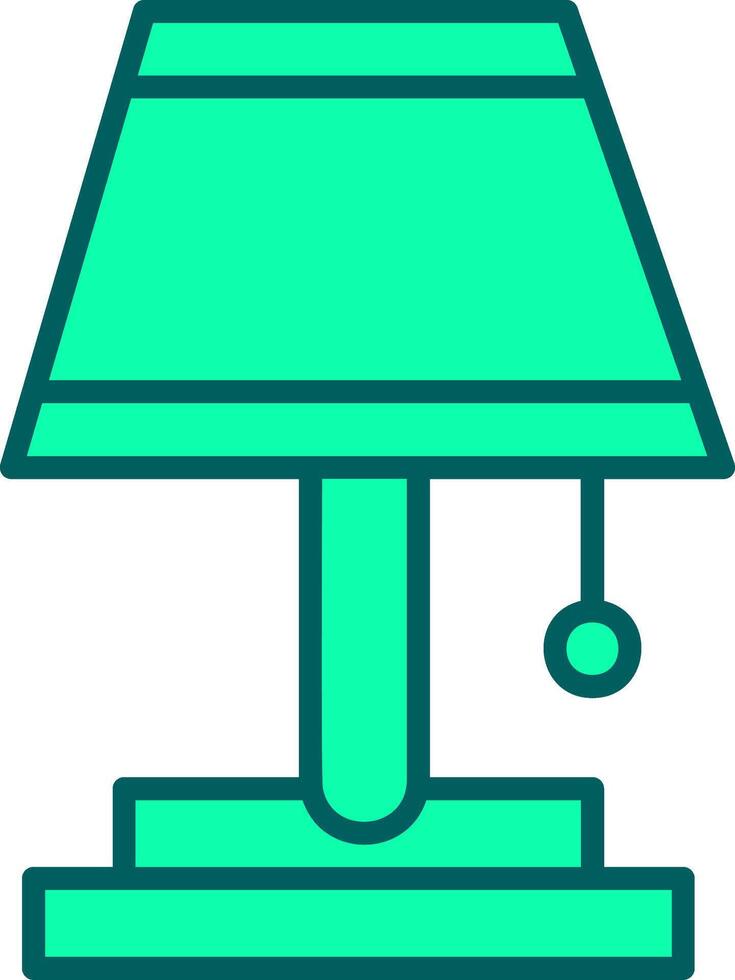 Table Lamp Icon Design Symbol vector