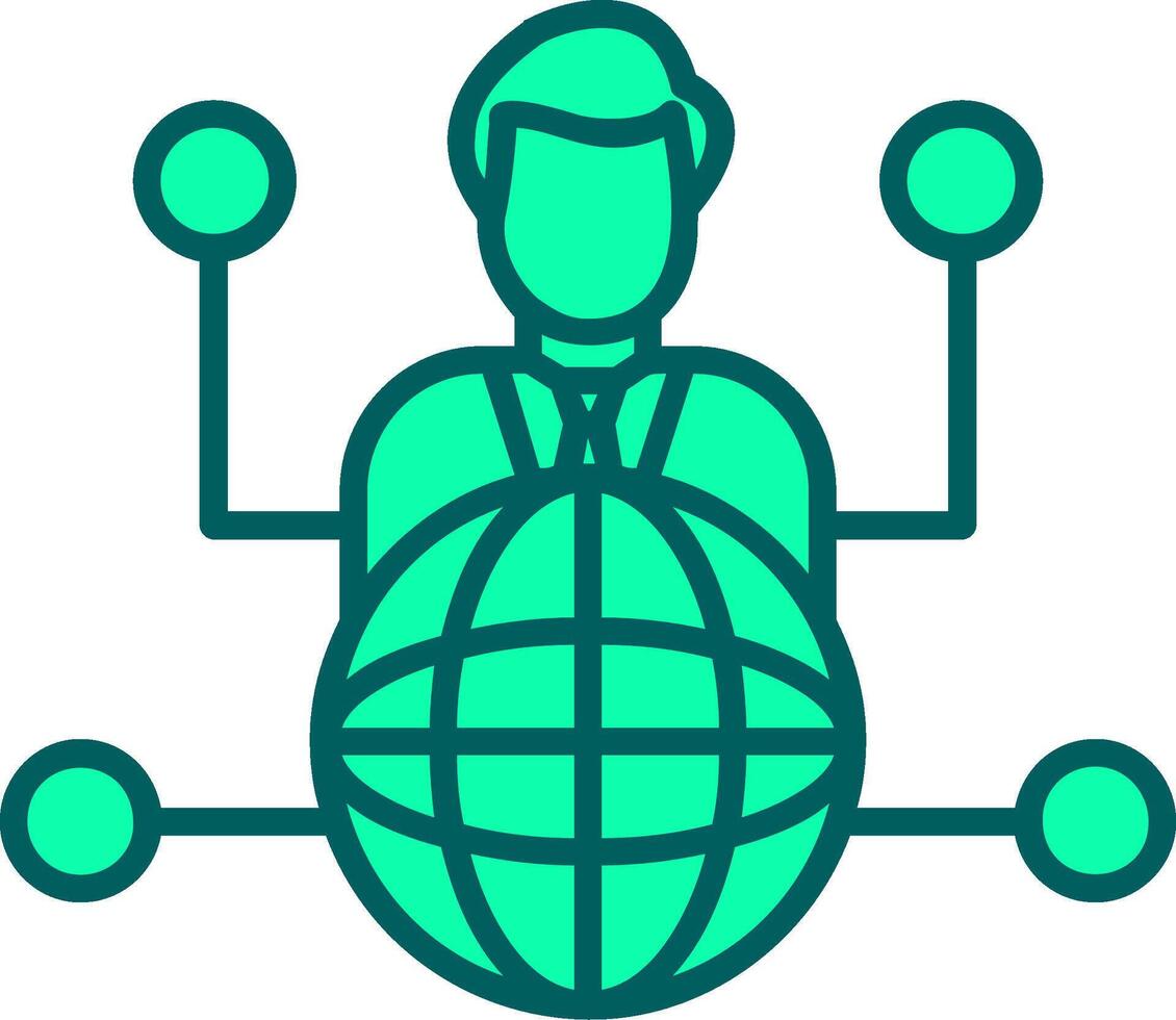 Outsource Icon Design Symbol vector