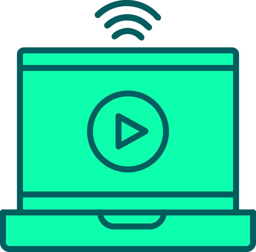 Online Streaming Icon Design Symbol vector