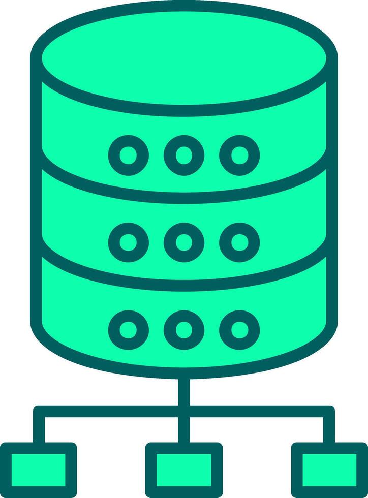Database Icon Design Symbol vector