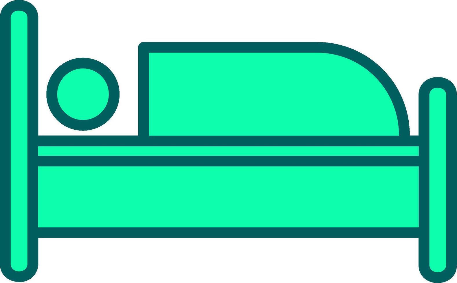 Single Bed Icon Design Symbol vector