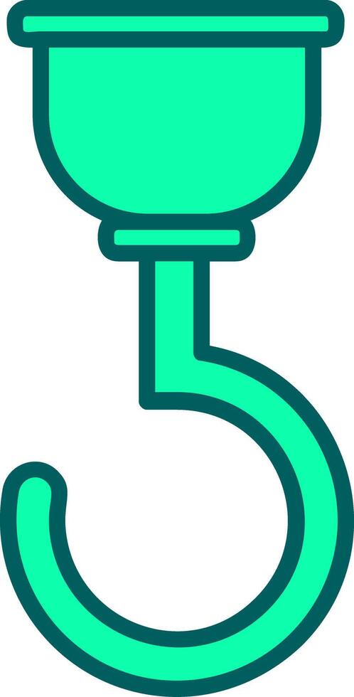 Hook Icon Design Symbol vector