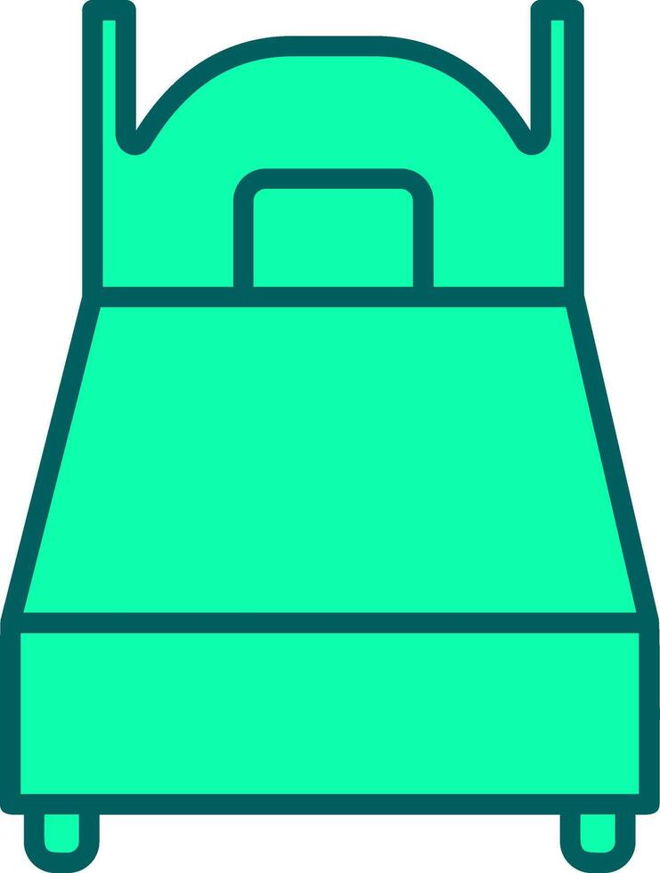 Single Bed Icon Design Symbol vector