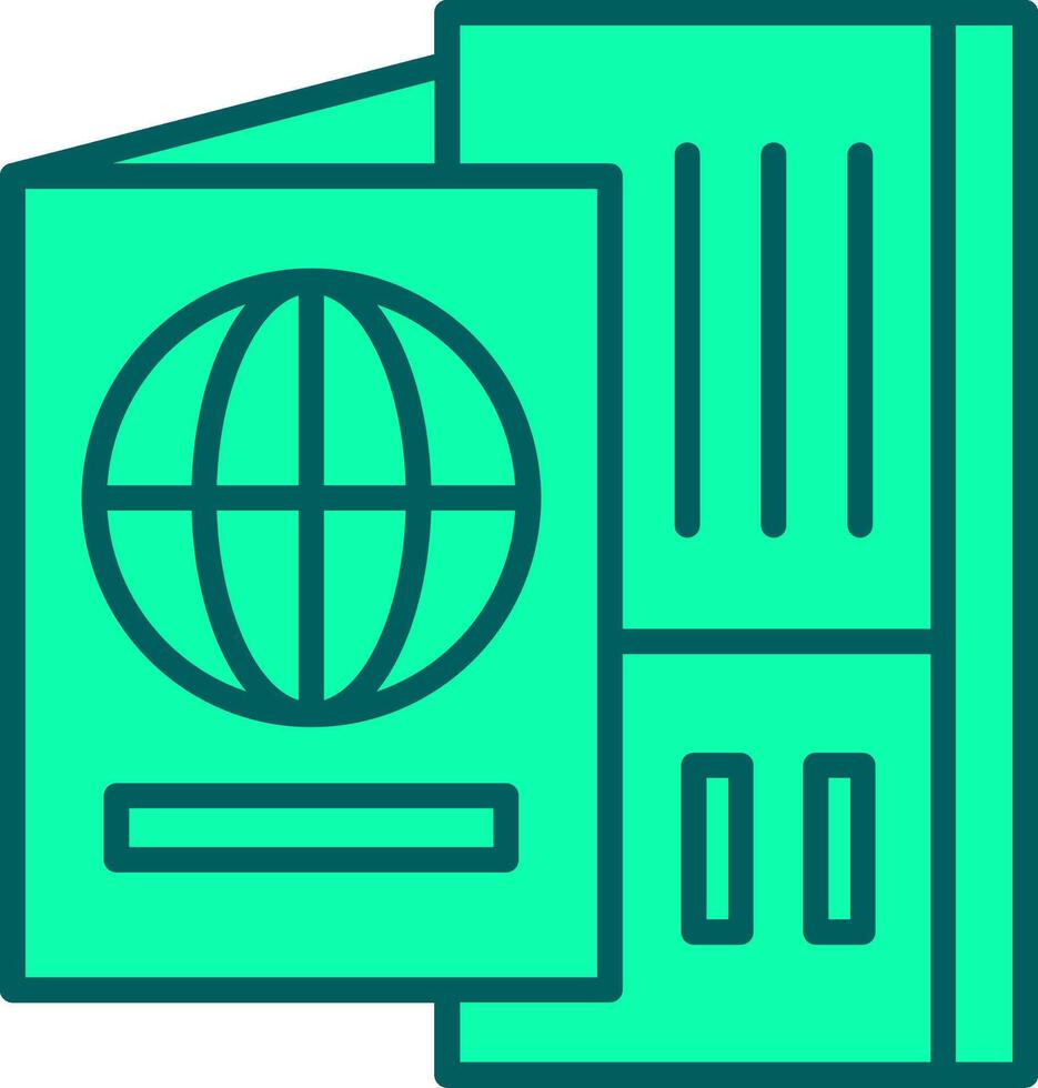 Passport Icon Design Symbol vector