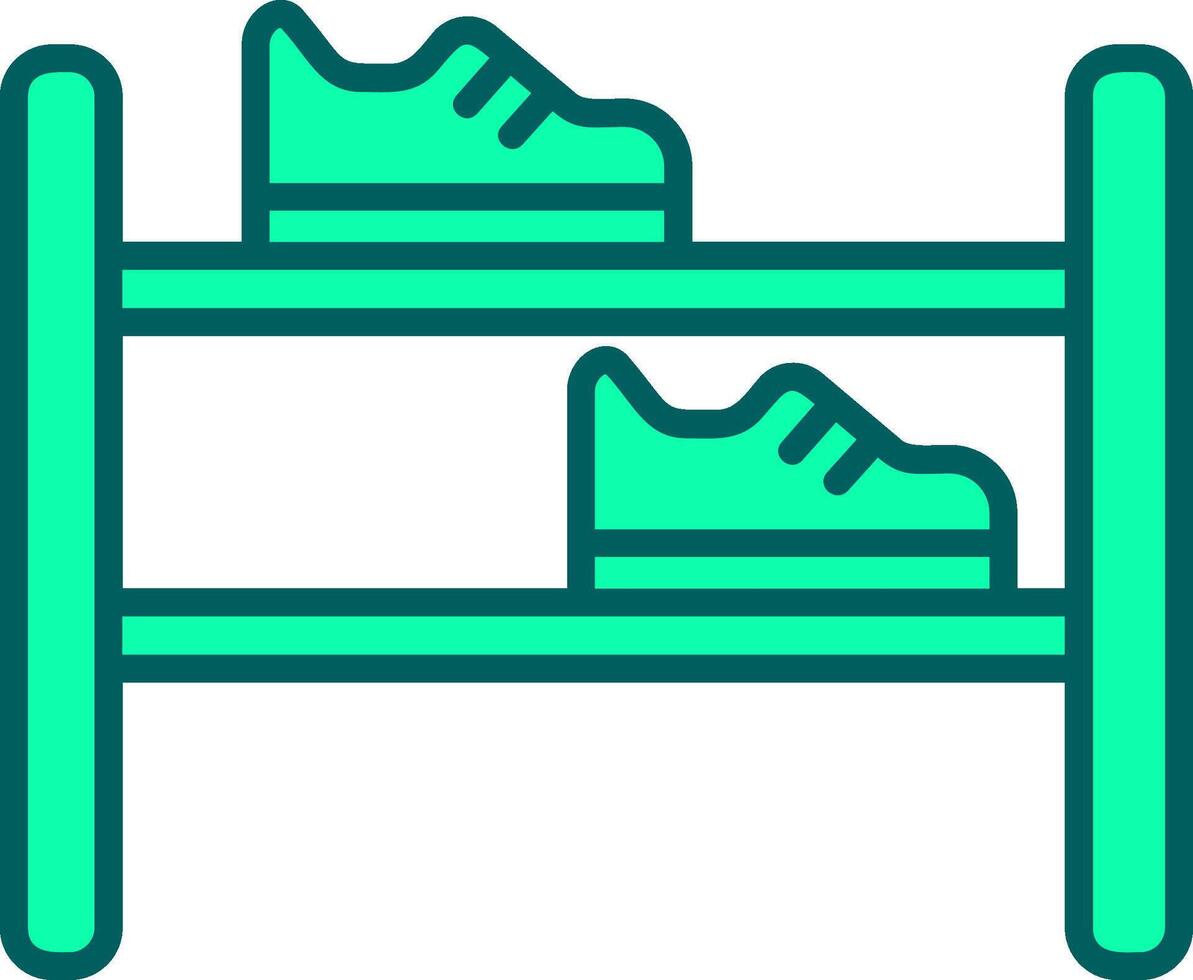 Shoe Rack Icon Design Symbol vector