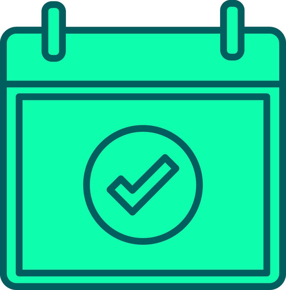 Correct Icon Design Symbol vector