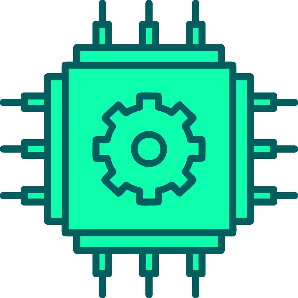 Cpu Icon Design Symbol vector