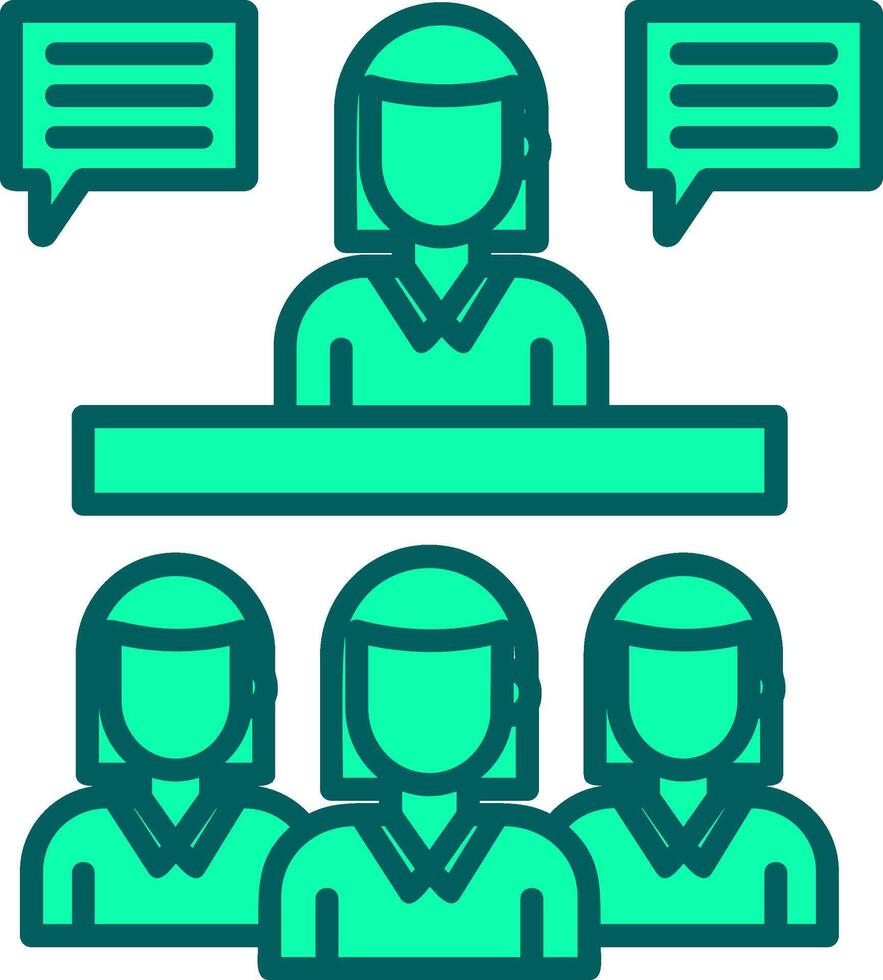 Interview Icon Design Symbol vector