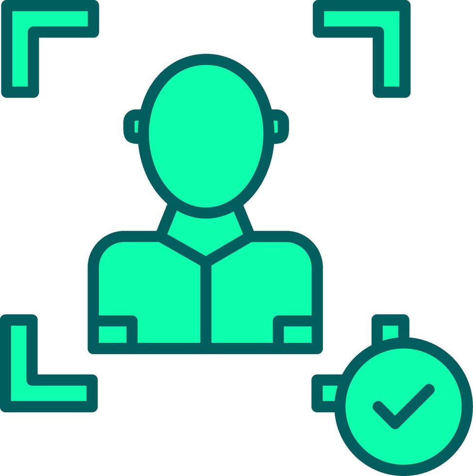 Face Scan Icon Design Symbol vector