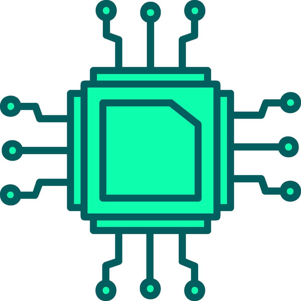 Cpu Icon Design Symbol vector