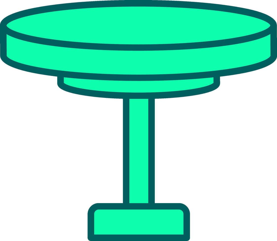 Round Table Icon Design Symbol vector