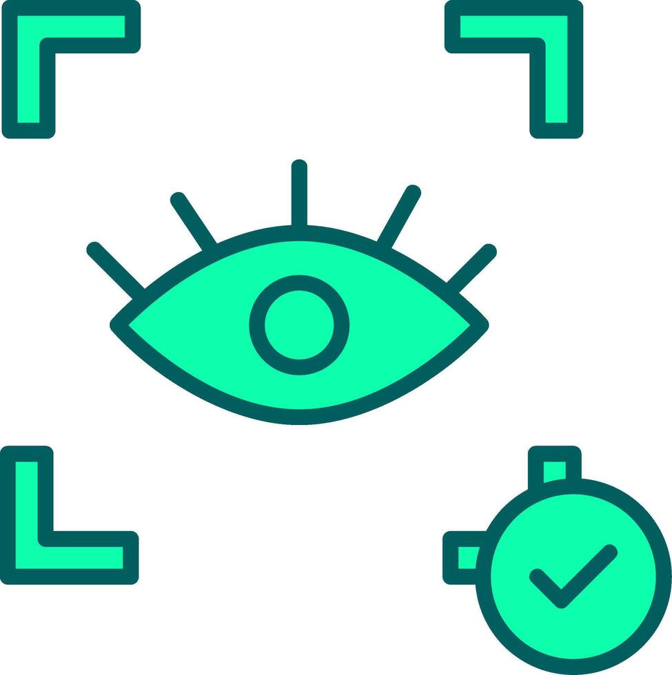 Eye Recognition Icon Design Symbol vector