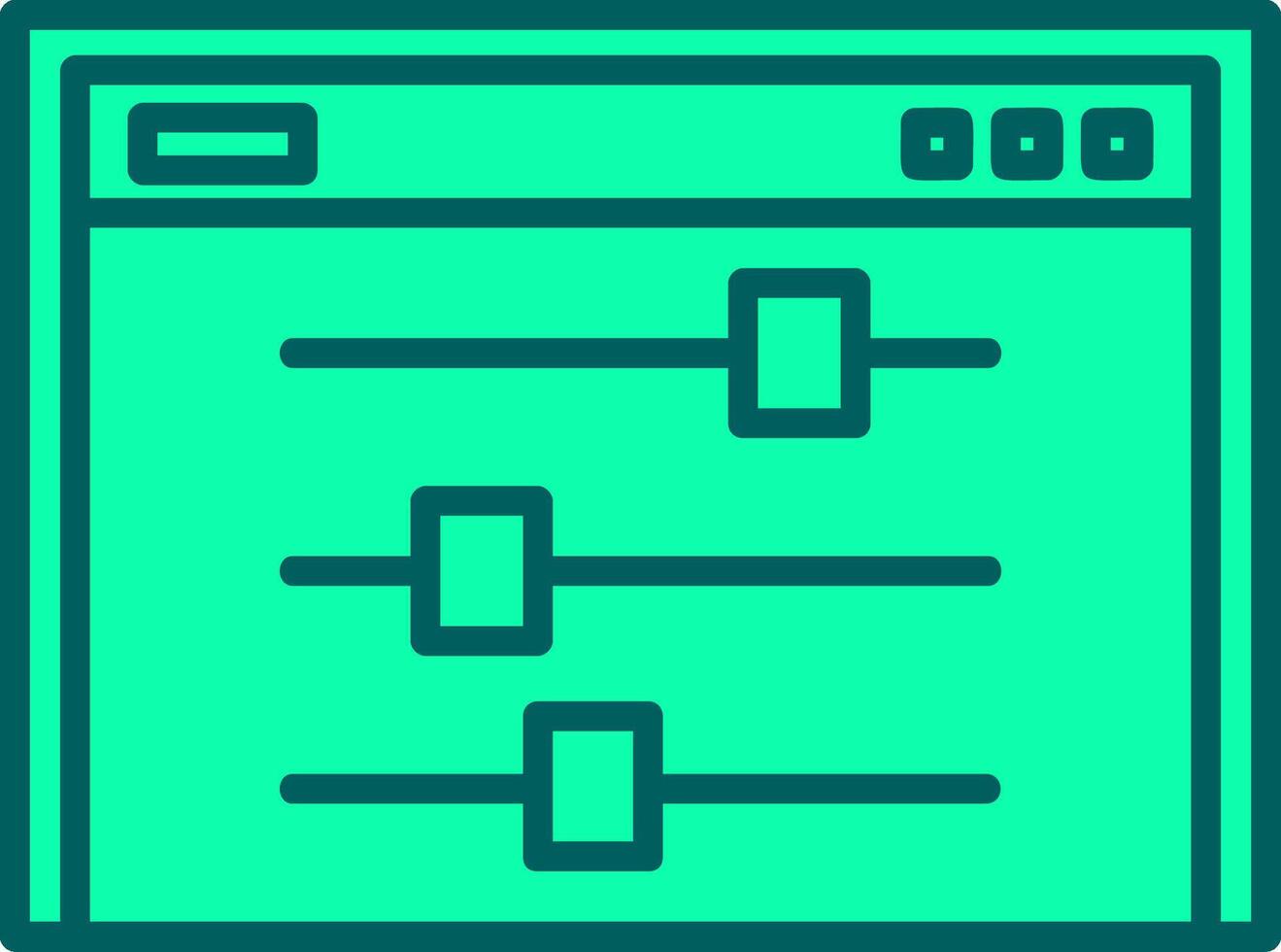 Control Icon Design Symbol vector