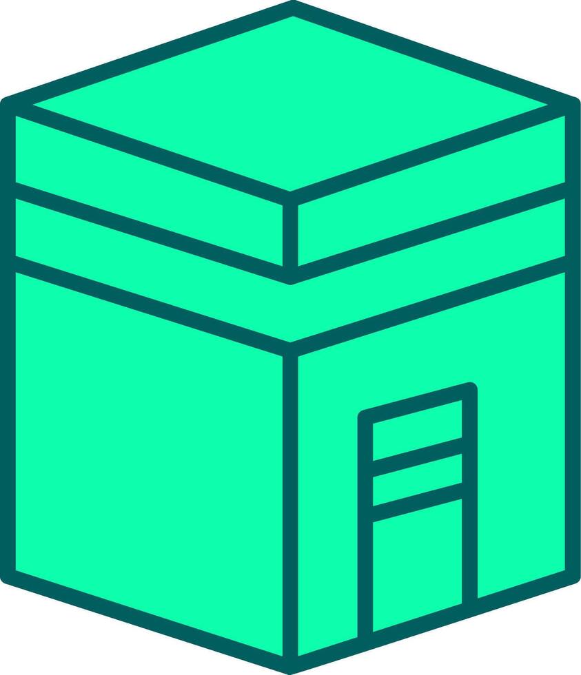 Kaaba Icon Design Symbol vector