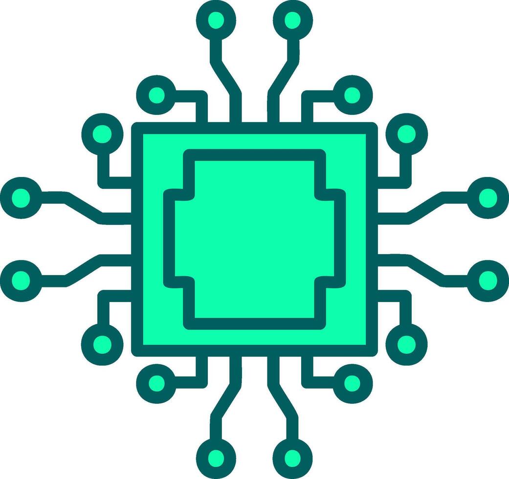 Cpu Icon Design Symbol vector