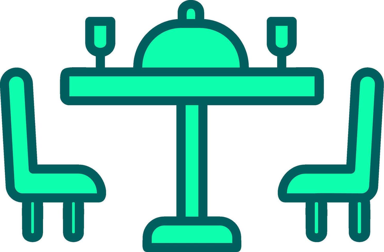 Dining Table Icon Design Symbol vector
