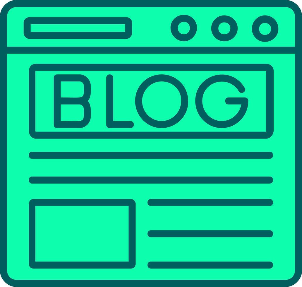Blog Icon Design Symbol vector