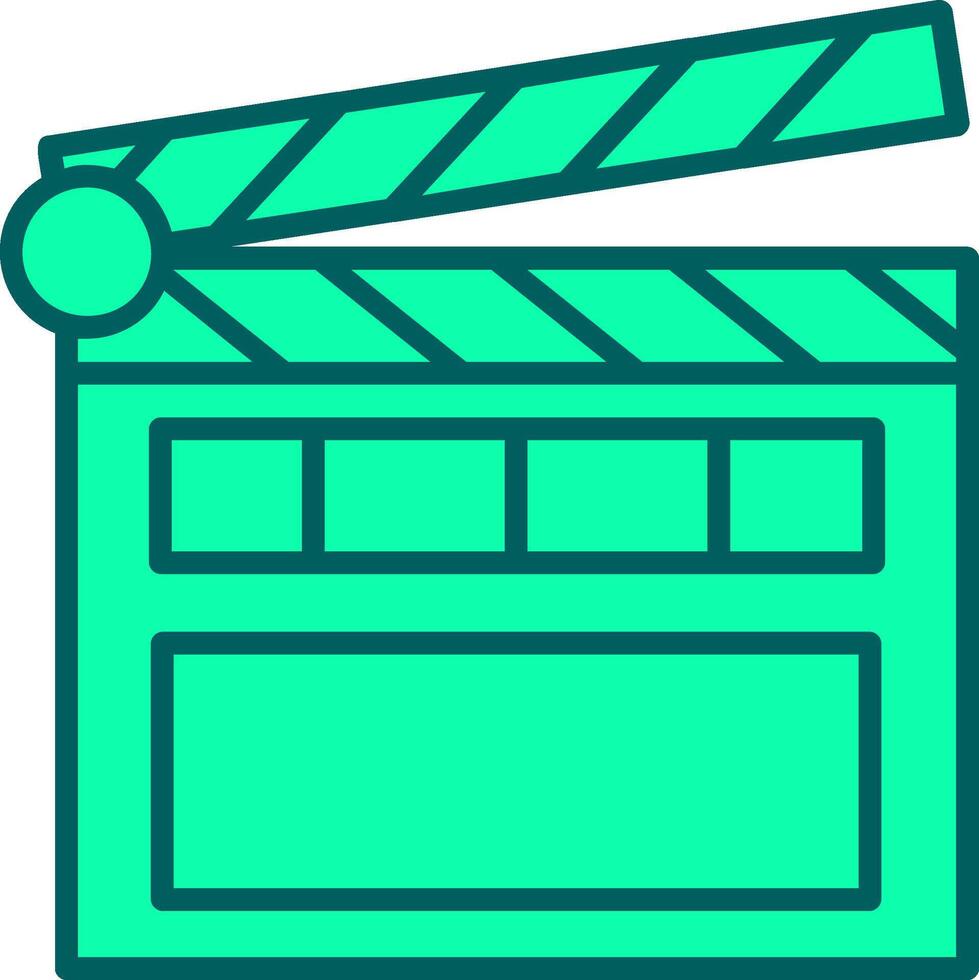Clapperboard Icon Design Symbol vector