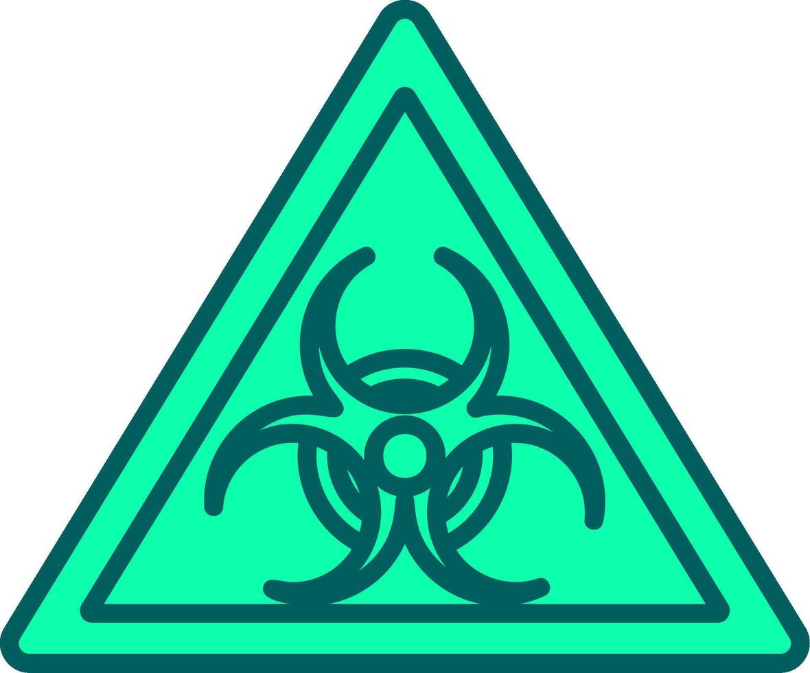 Biological Hazard Icon Design Symbol vector
