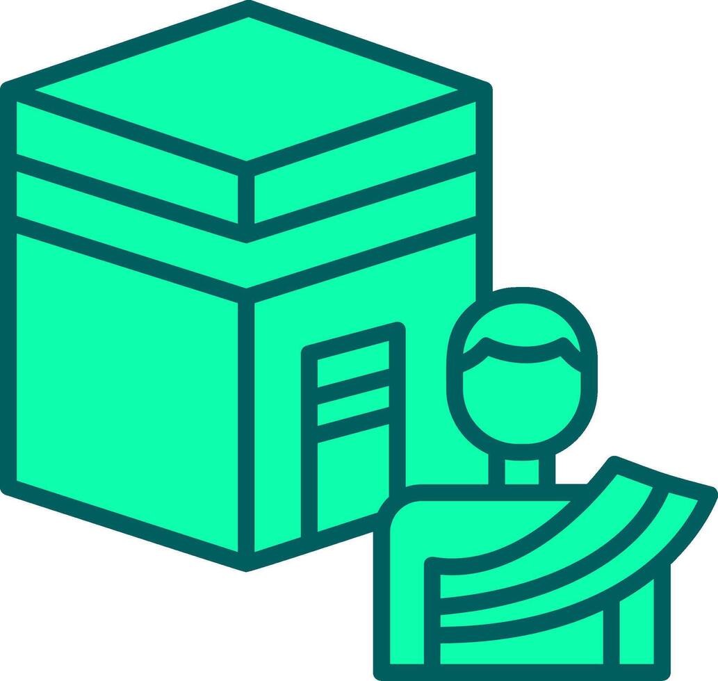 Hajj Icon Design Symbol vector