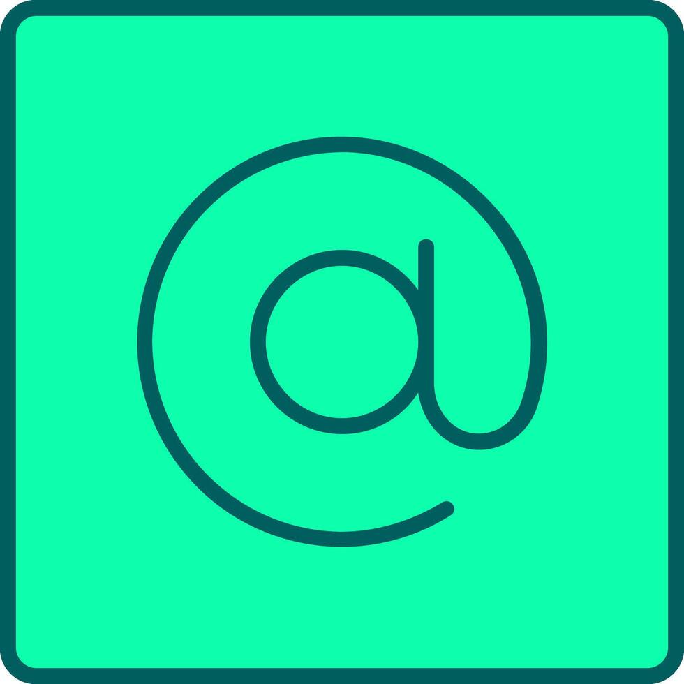 Arroba Icon Design Symbol vector