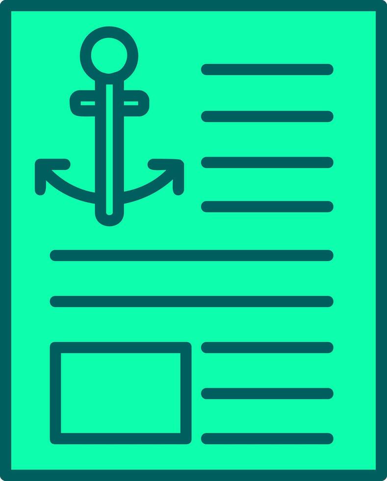 Anchor Text Icon Design Symbol vector