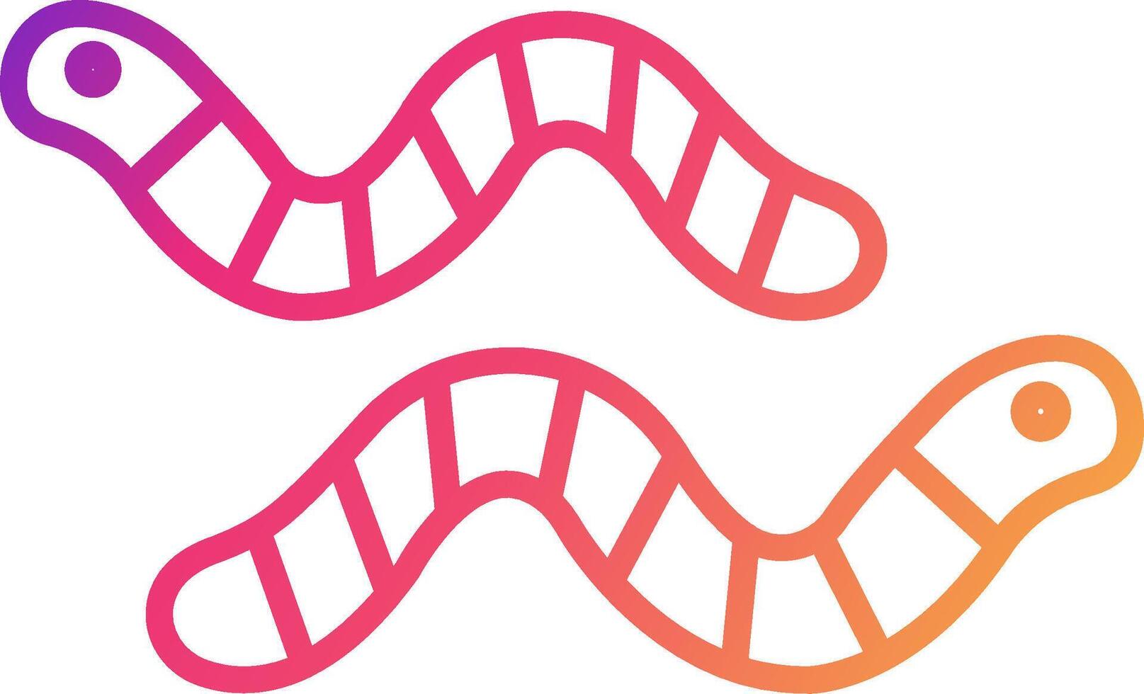 Worm Icon Design Symbol vector