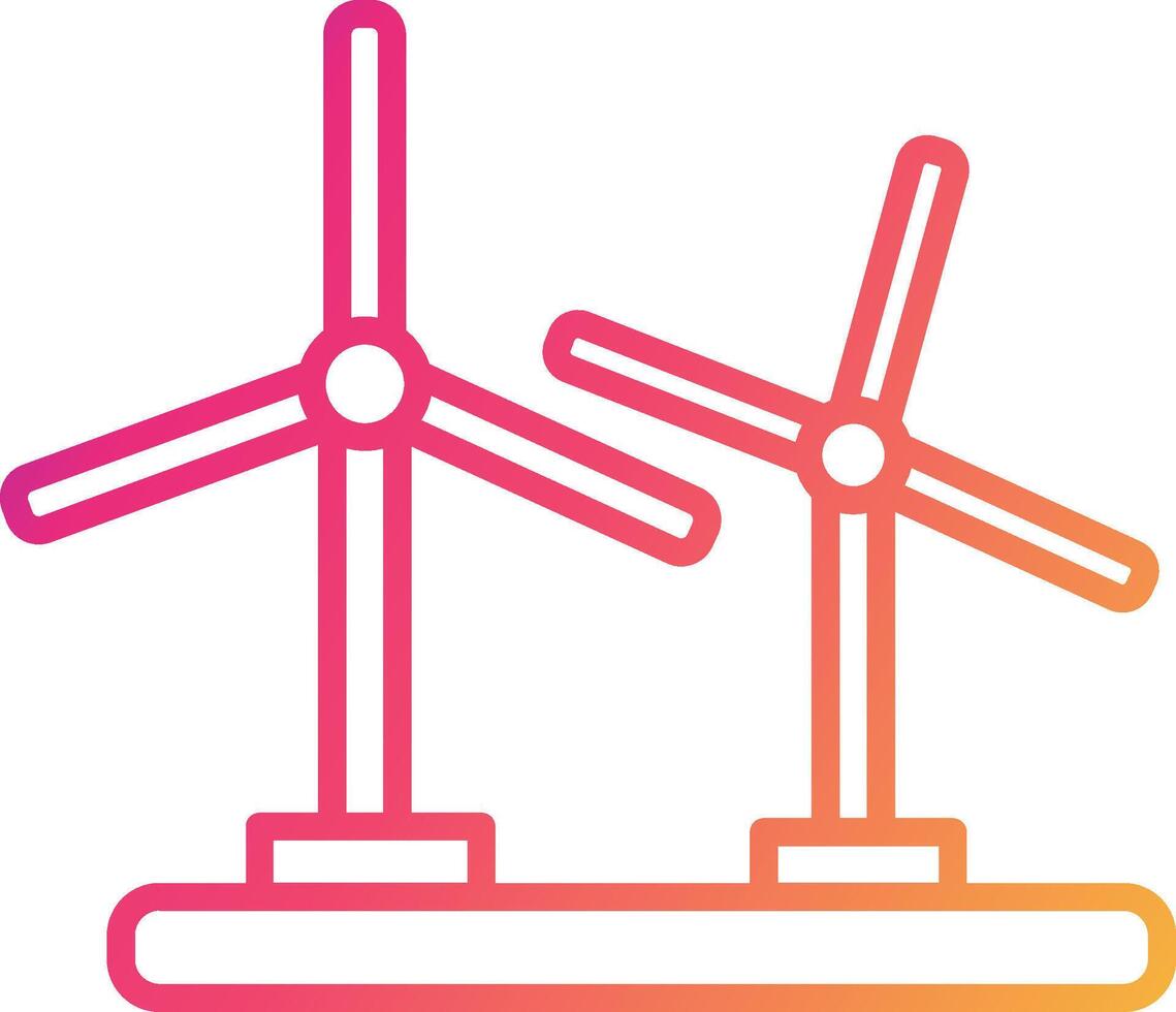 Wind Turbine Icon Design Symbol vector