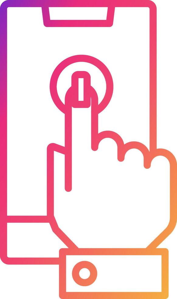 Touchscreen Icon Design Symbol vector