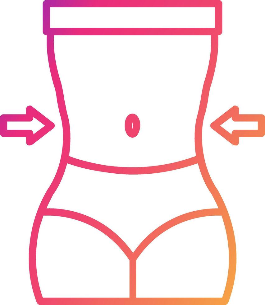 Waist Icon Design Symbol vector